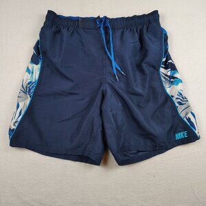 Nike Swim Shorts Trunks Mens Size Large Blue Hawaiian